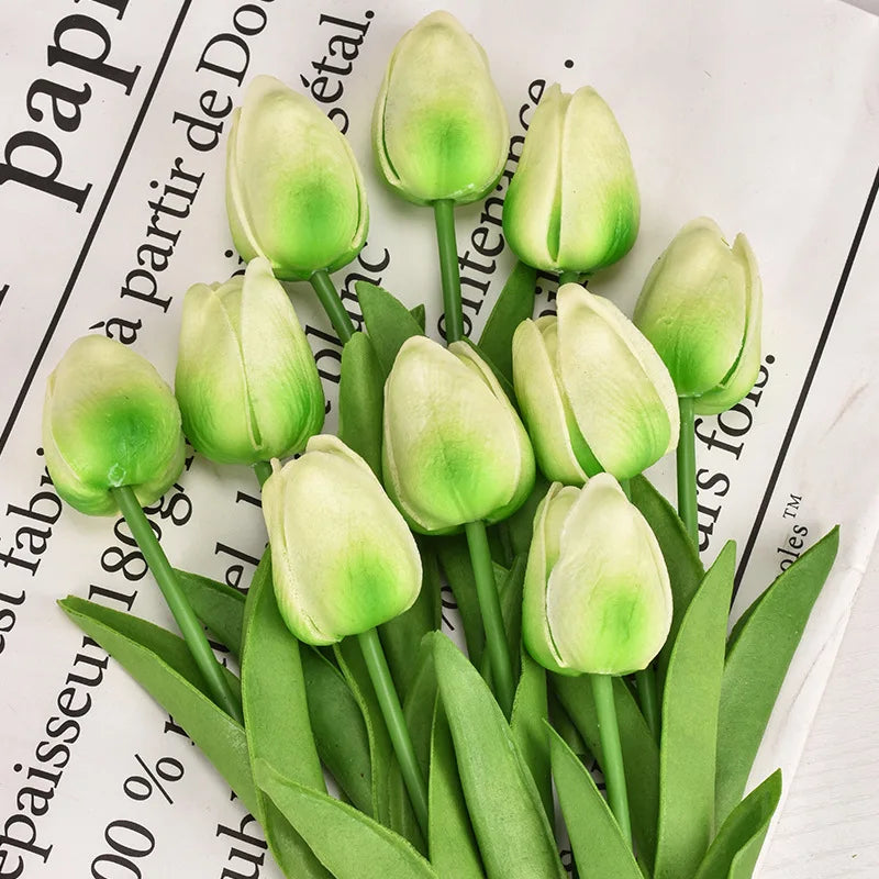 3/5/10/20pcs Tulips Artificial Flowers Real Touch Flower Bouquet Tulips Fake Flower