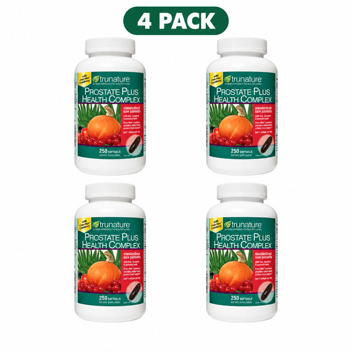 Trunature Prostate Plus Health Complex 250 Softgels ( Pack of 4 )