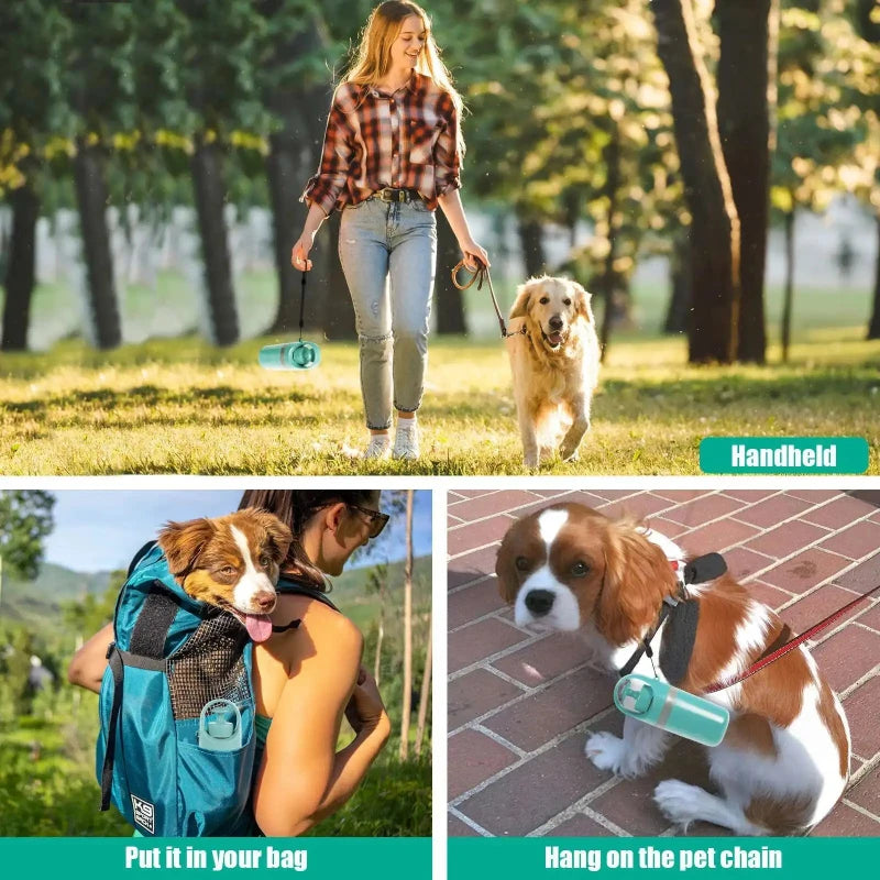 Portable Dog Pooper Scooper Outdoor Pet Waste Pick-up Cleaner Built-in Garbage Bag