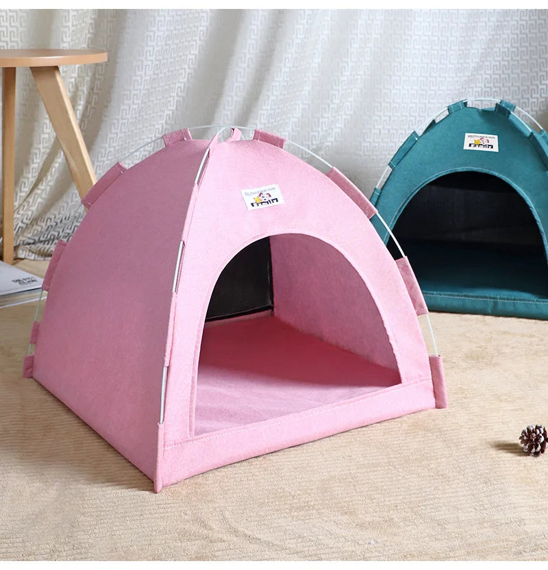 Foldable Pet House Pet Tent Four Seasons Universal Cat and Dog Pet Nest
