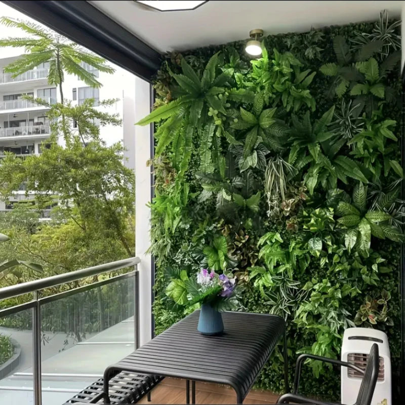Artificial Plants Grass Wall Panel Boxwood Hedge for Indoor Outdoor Home Garden