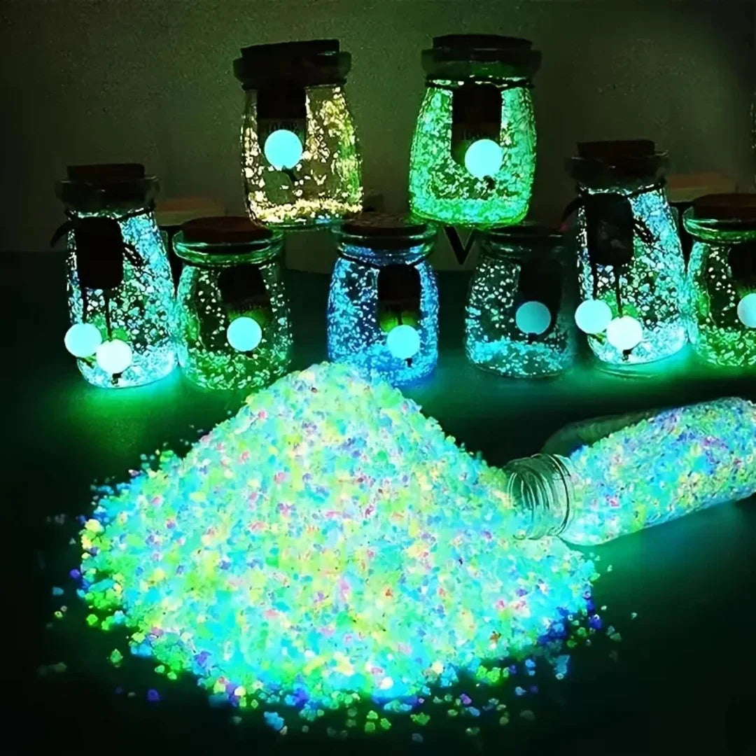10000pcs 3-5mm Luminous Sand Glow in Dark Pebbles Stone Home Garden Yard Outdoor