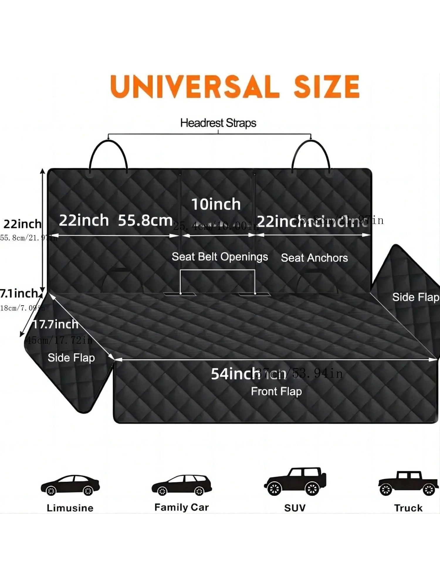 Dog Car Seat Cover Pet Travel Carrier Mattress Waterproof Dog Car Seat Protector