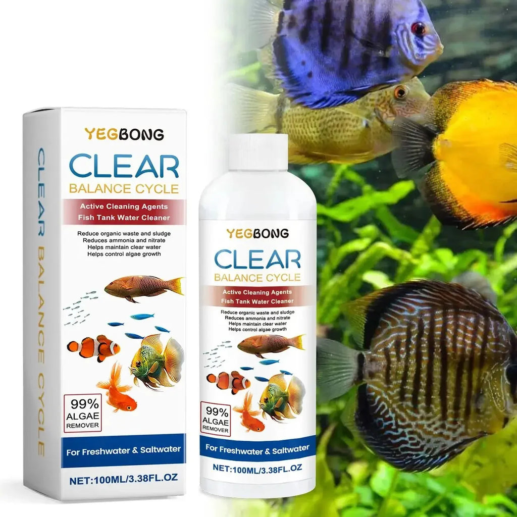 Algae Remover for Fish Tanks, Clear Dirty Water, Eliminate Waste Sludge