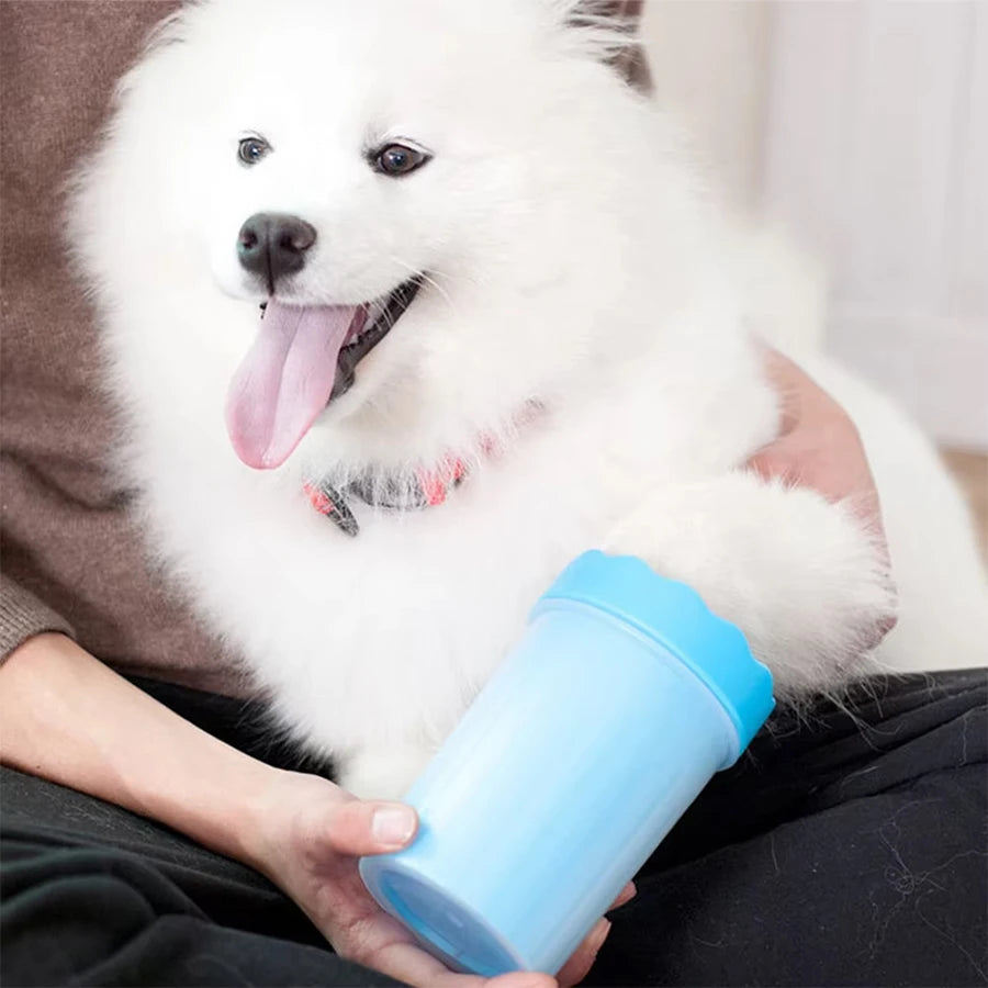 Pet Foot Wash Cup Large size silicone brush Dog cat clean foot mud removable cleaning Foot