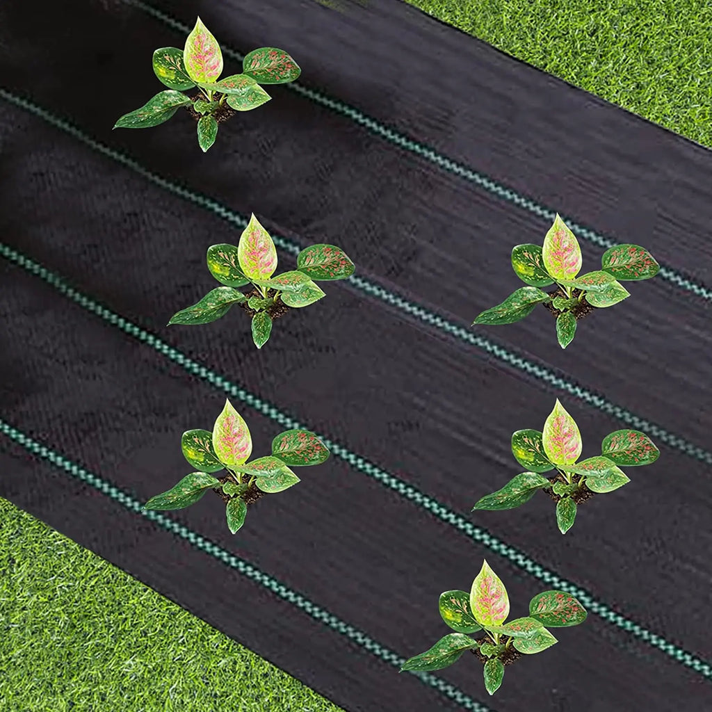 Weed Barrier Fabric Heavy Duty, Woven Weed Control Fabric, Non-Slip Outdoor Rubber Floor Mats