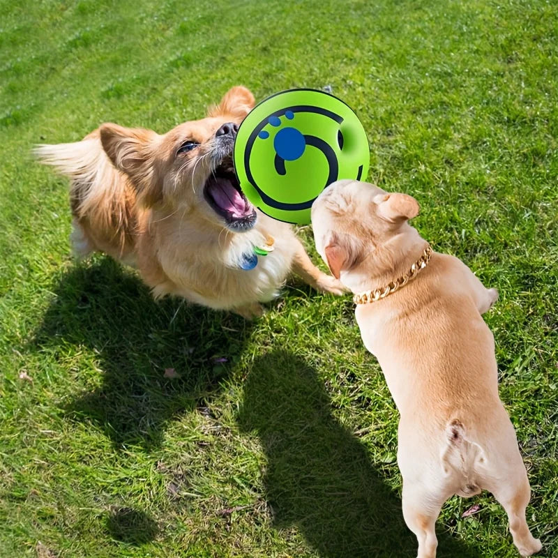 Squeaky Giggle Wobble Ball - Durable, Interactive Chew Toy for All Dog Breeds