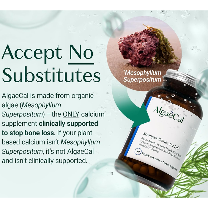 AlgaeCal Plant-Based Calcium, 90 Veggie Capsules