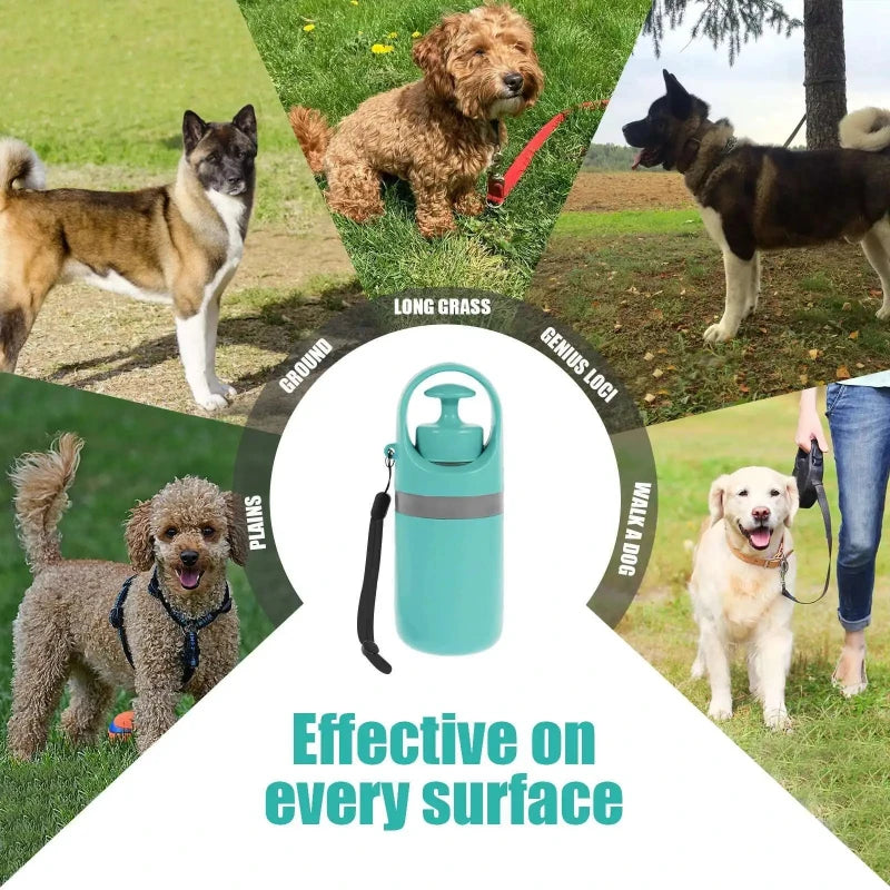 Portable Dog Pooper Scooper Outdoor Pet Waste Pick-up Cleaner Built-in Garbage Bag