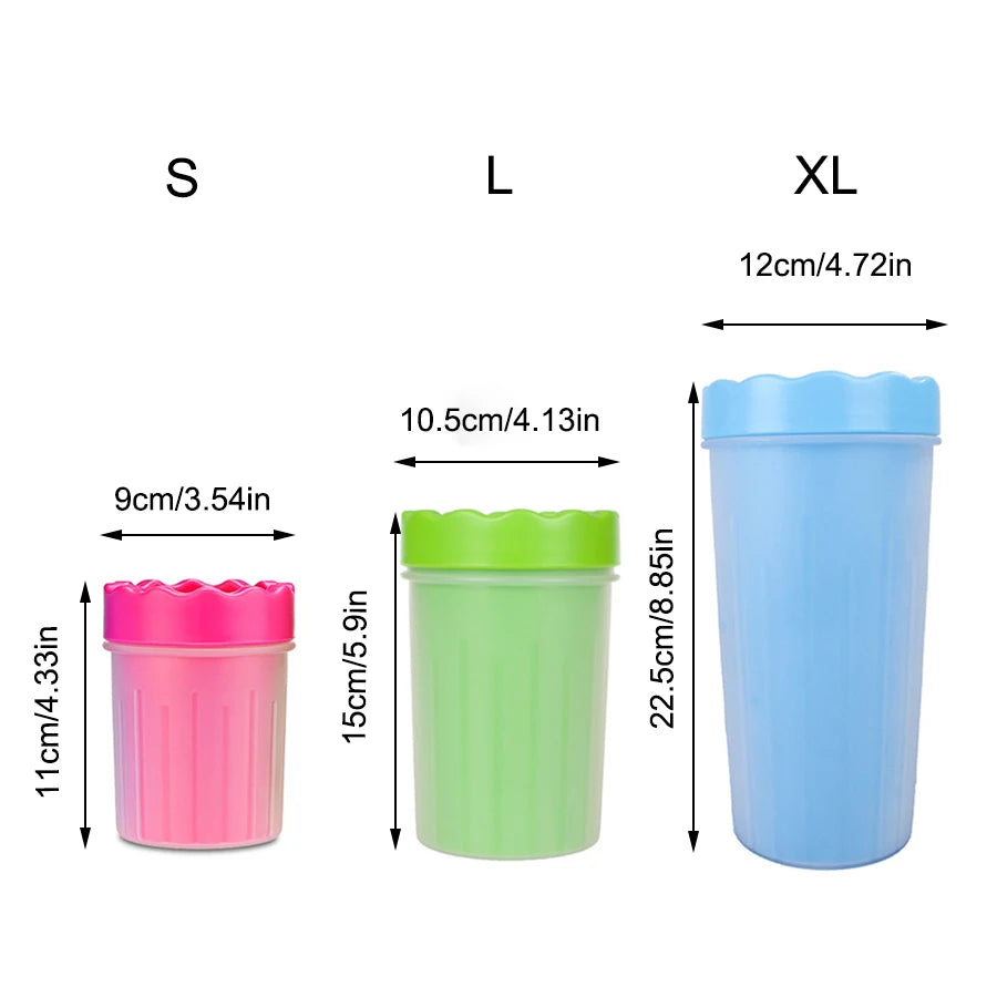 Pet Foot Wash Cup Large size silicone brush Dog cat clean foot mud removable cleaning Foot