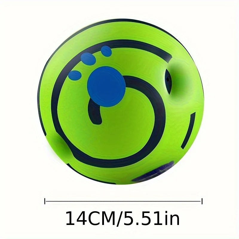 Squeaky Giggle Wobble Ball - Durable, Interactive Chew Toy for All Dog Breeds