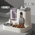Automatic Feeder Dog Cat Food Bowl With Water Fountain Large Capacity Pet Food Storage