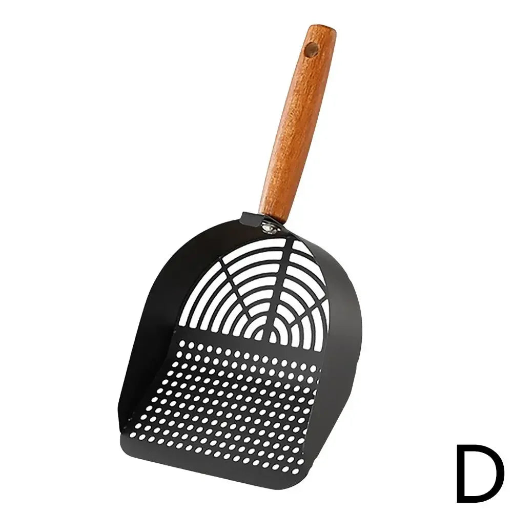 Steel Cat Litter Scoop Long Handle Pet Waste Shovel Cleaning Tool