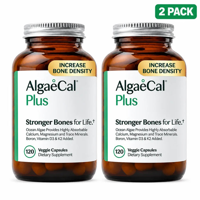 AlgaeCal Plus 120 Capsules Bone Health Supplement Pack of 2