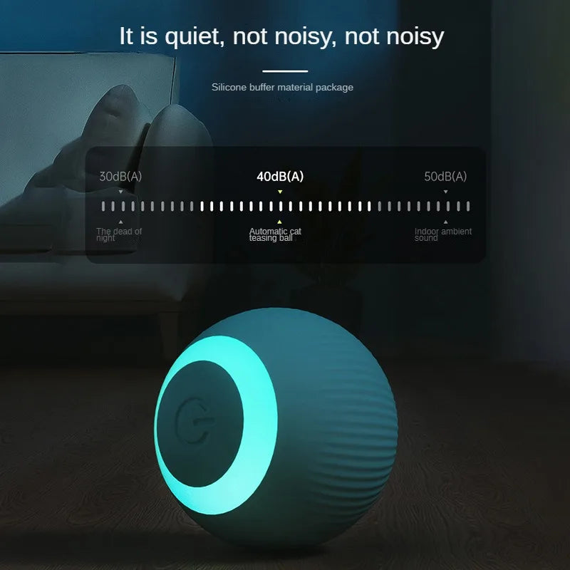 Automatic Moving Cats Toy Interactive Ball Rechargeable Rolling Electric Ball Home Pet