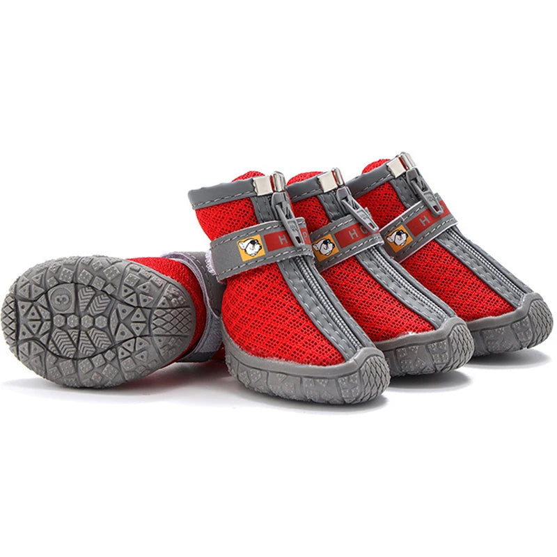 Dog Shoes Non-Slip Soles Thick Plush Protection Paw Pet Shoes Warm For Dog Non-Slip
