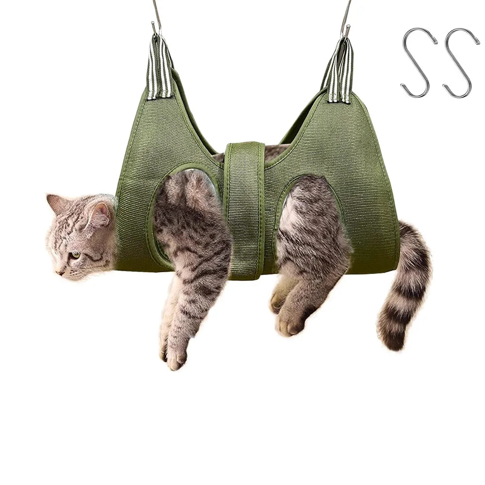 Pet Grooming Hammock Cat Dog Nail Clipper Fixer Teddy Hook Type Feeding Anti-scratch