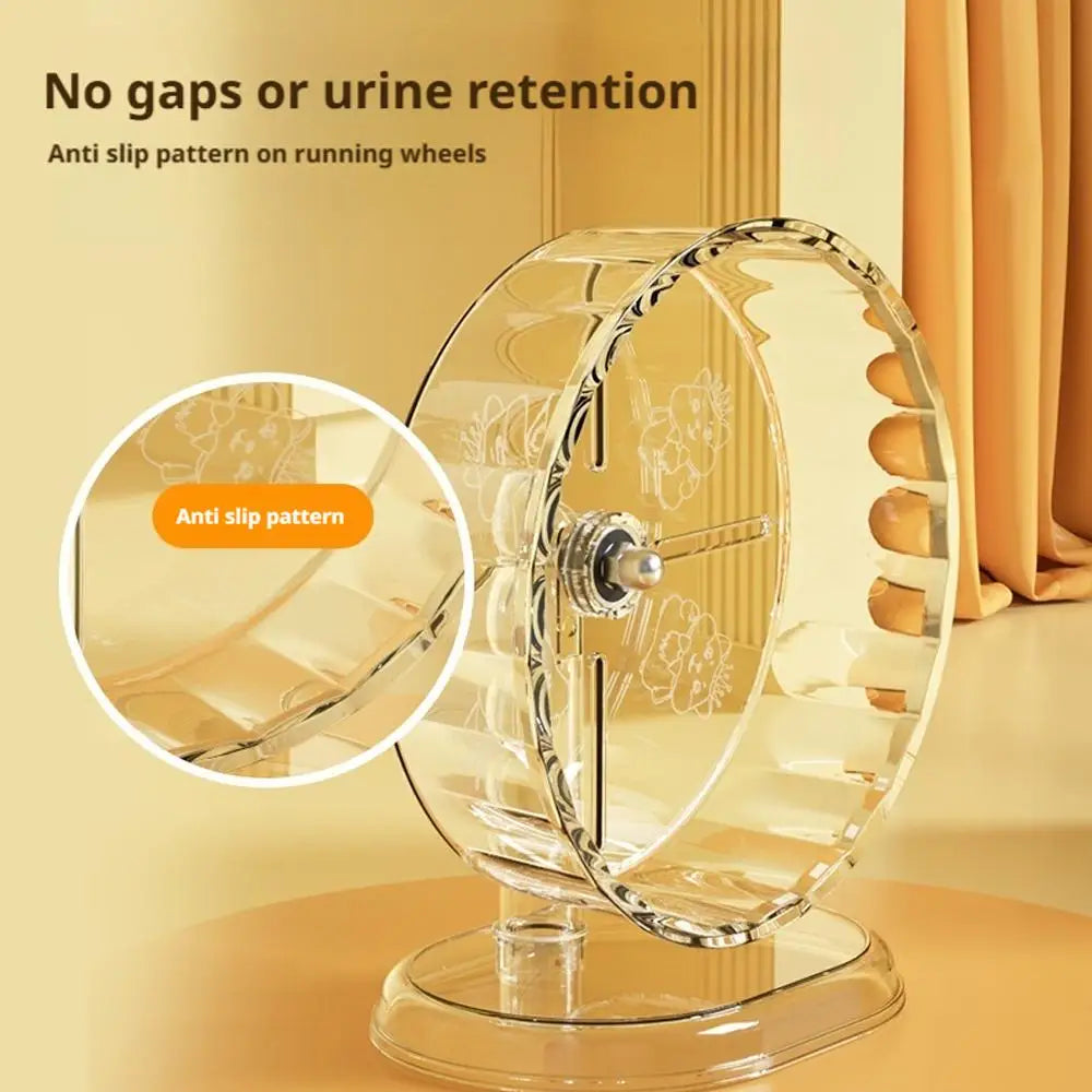 Hamster Running Sport Transparent Widened Running Wheel Support Toy Small Pet Roller