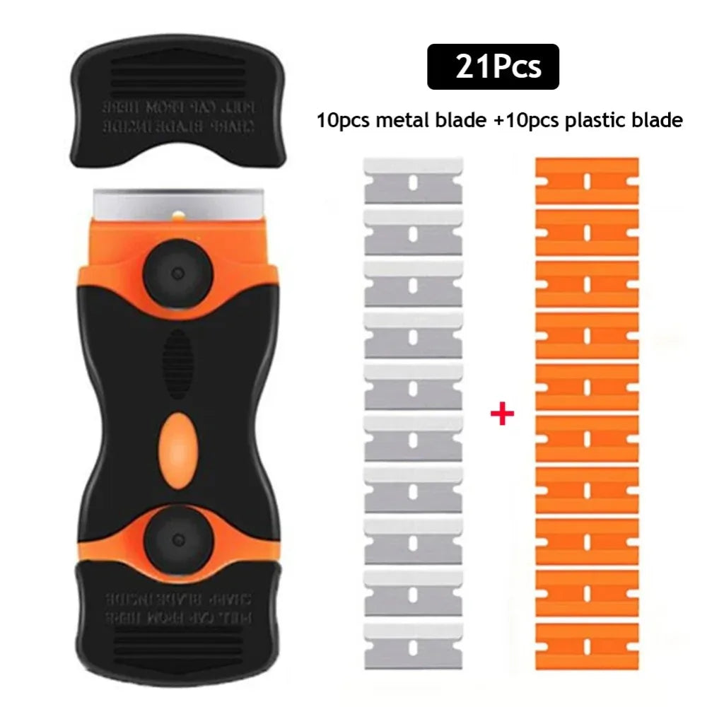 Glass Scraper Tool Window Cleaner Car Film Glue Remover Kitchen De-icing