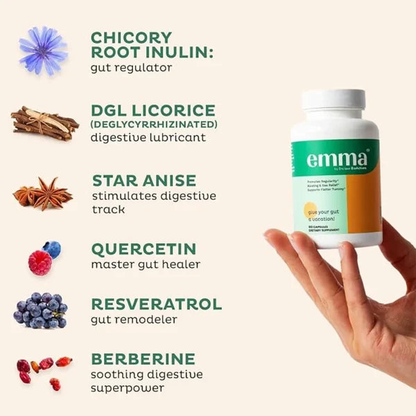 Emma Gut Health Supplement 60 Capsules