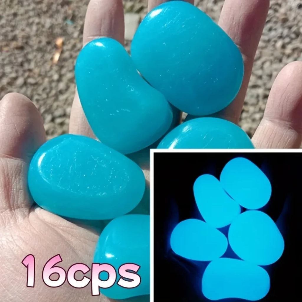 5/10pcs Oversized Glowing Resin Stones for Garden Landscapes Fish Tanks
