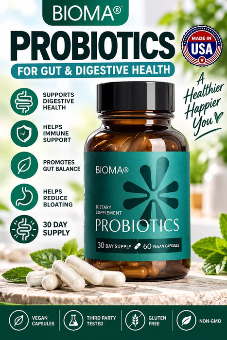 Bioma Probiotics Supplement 60 Vegan Capsules