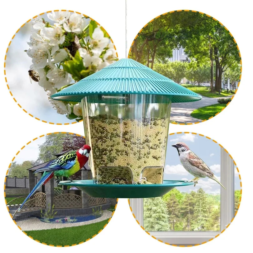 Bird Feeder Automatic Foot Feeding Tool Outdoor Bird Feeder Hanging Nut Feeding