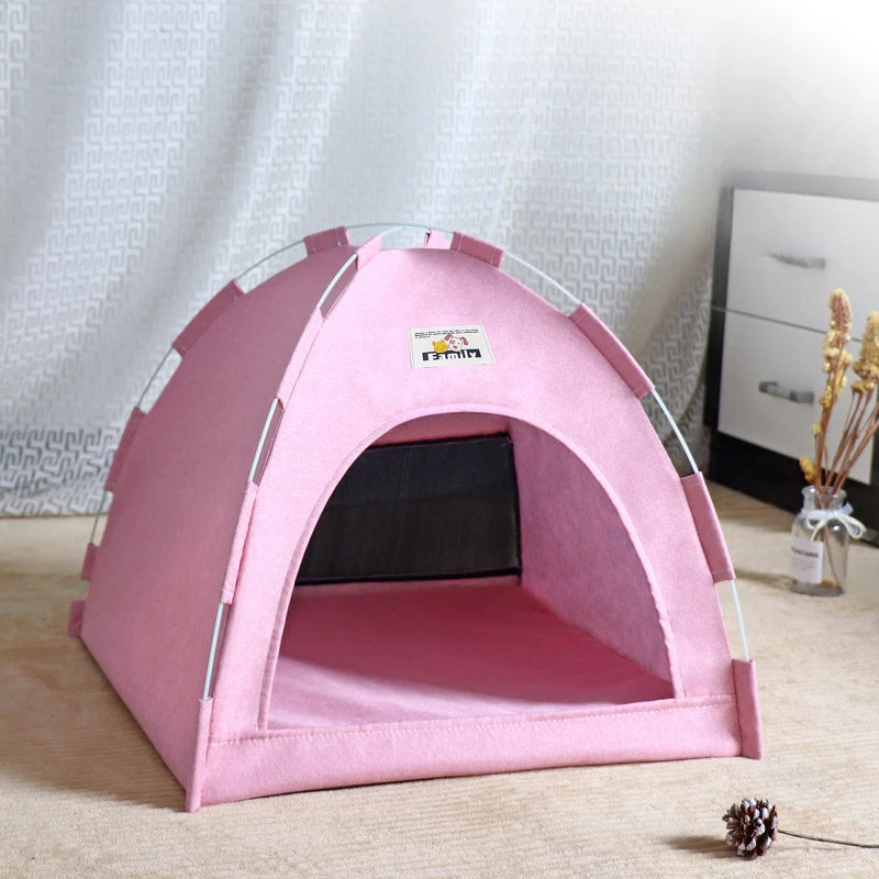 Foldable Pet House Pet Tent Four Seasons Universal Cat and Dog Pet Nest