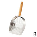 Steel Cat Litter Scoop Long Handle Pet Waste Shovel Cleaning Tool