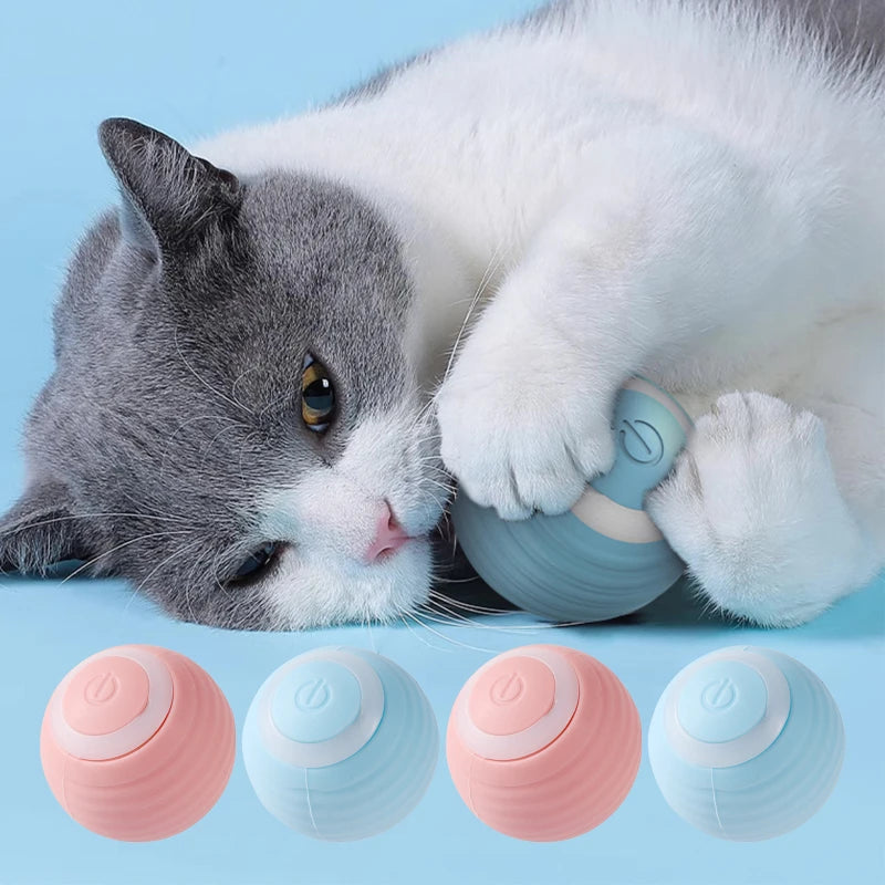 Automatic Moving Cats Toy Interactive Ball Rechargeable Rolling Electric Ball Home Pet