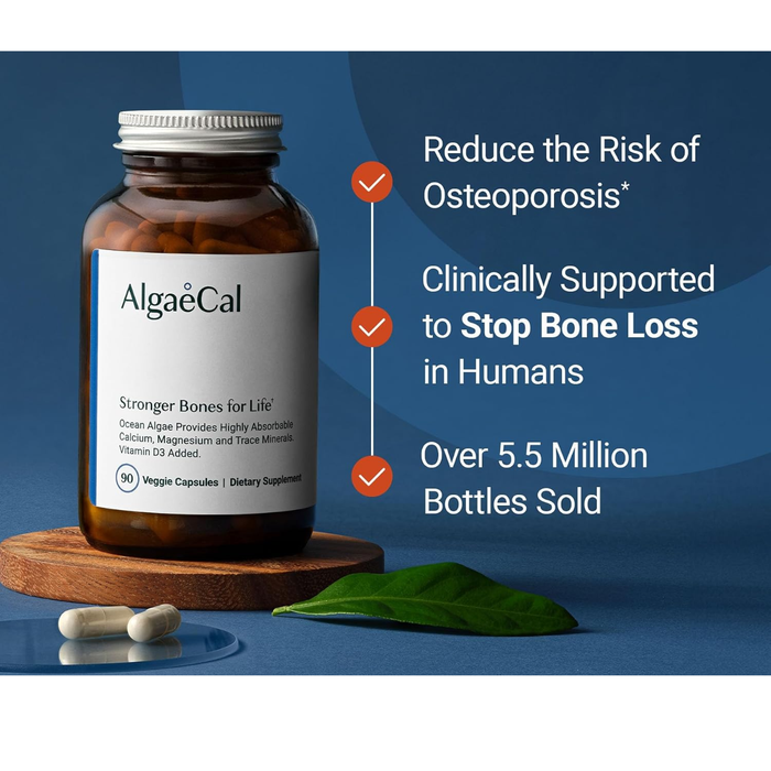 AlgaeCal Stronger Bones for Life – 90 Veggie Capsules Pack of 2