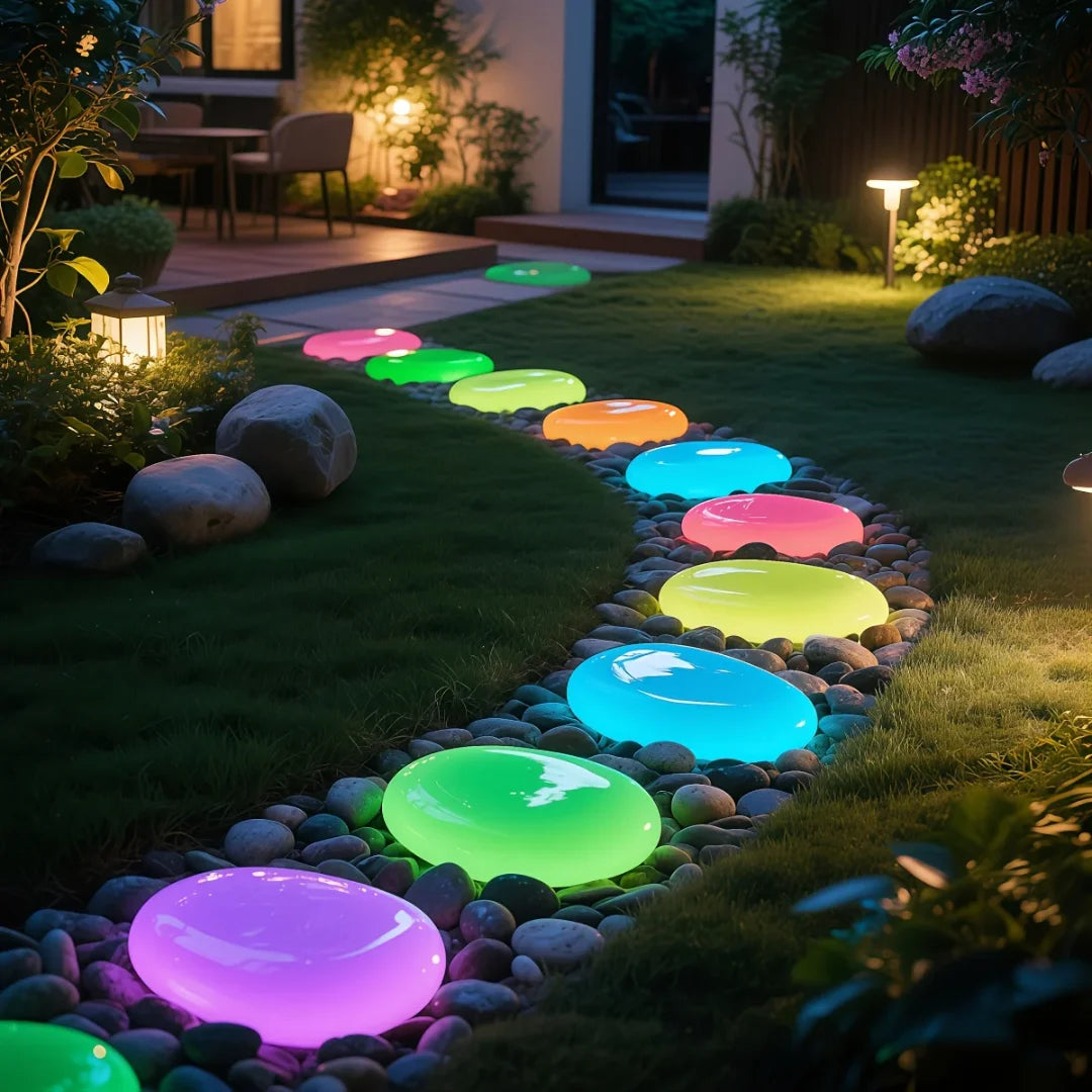 5/10pcs Oversized Glowing Resin Stones for Garden Landscapes Fish Tanks