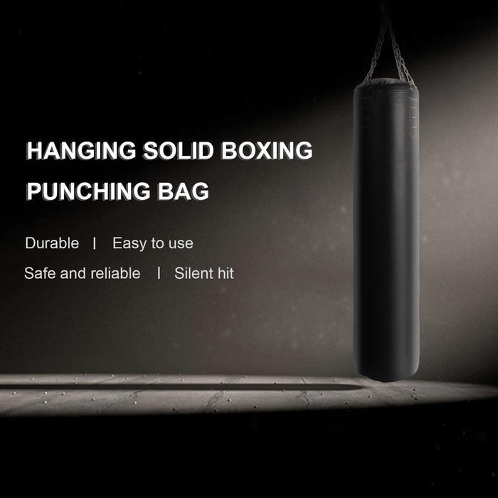 Punching Bag Filled Set Kick Boxing MMA Heavy Bag Training Hook Hanging Chain