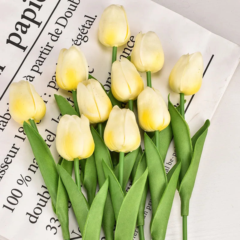 3/5/10/20pcs Tulips Artificial Flowers Real Touch Flower Bouquet Tulips Fake Flower