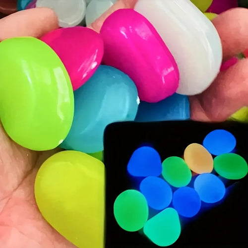 5/10pcs Oversized Glowing Resin Stones for Garden Landscapes Fish Tanks