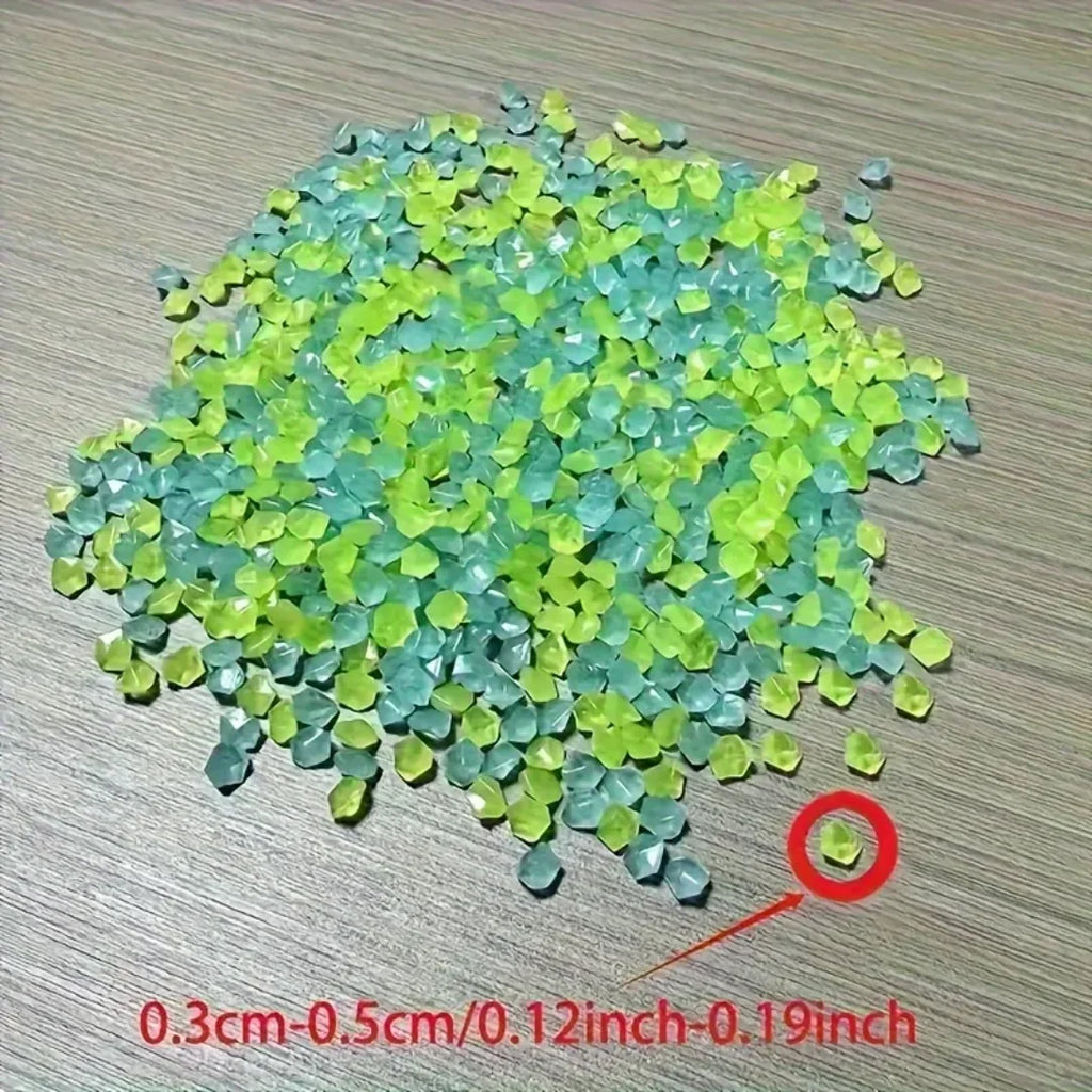 10000pcs 3-5mm Luminous Sand Glow in Dark Pebbles Stone Home Garden Yard Outdoor