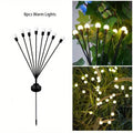 10 LED Solar Garden Lights Firefly Waterproof Solar Lights Outdoor Pathway Christmas