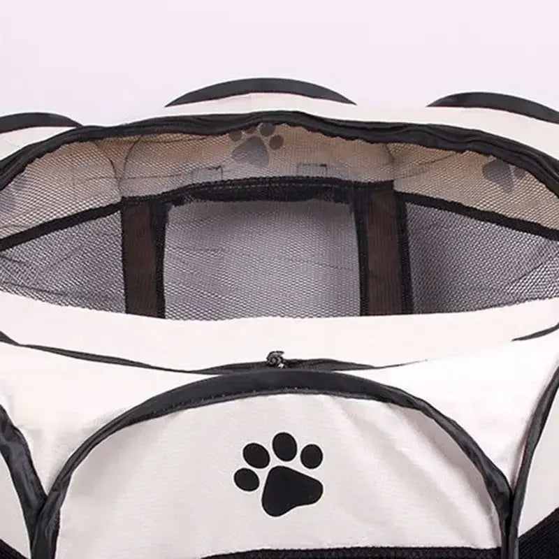 Portable Foldable Pet Tent Kennel Octagonal Fence Puppy Shelter Easy To Use Outdoor