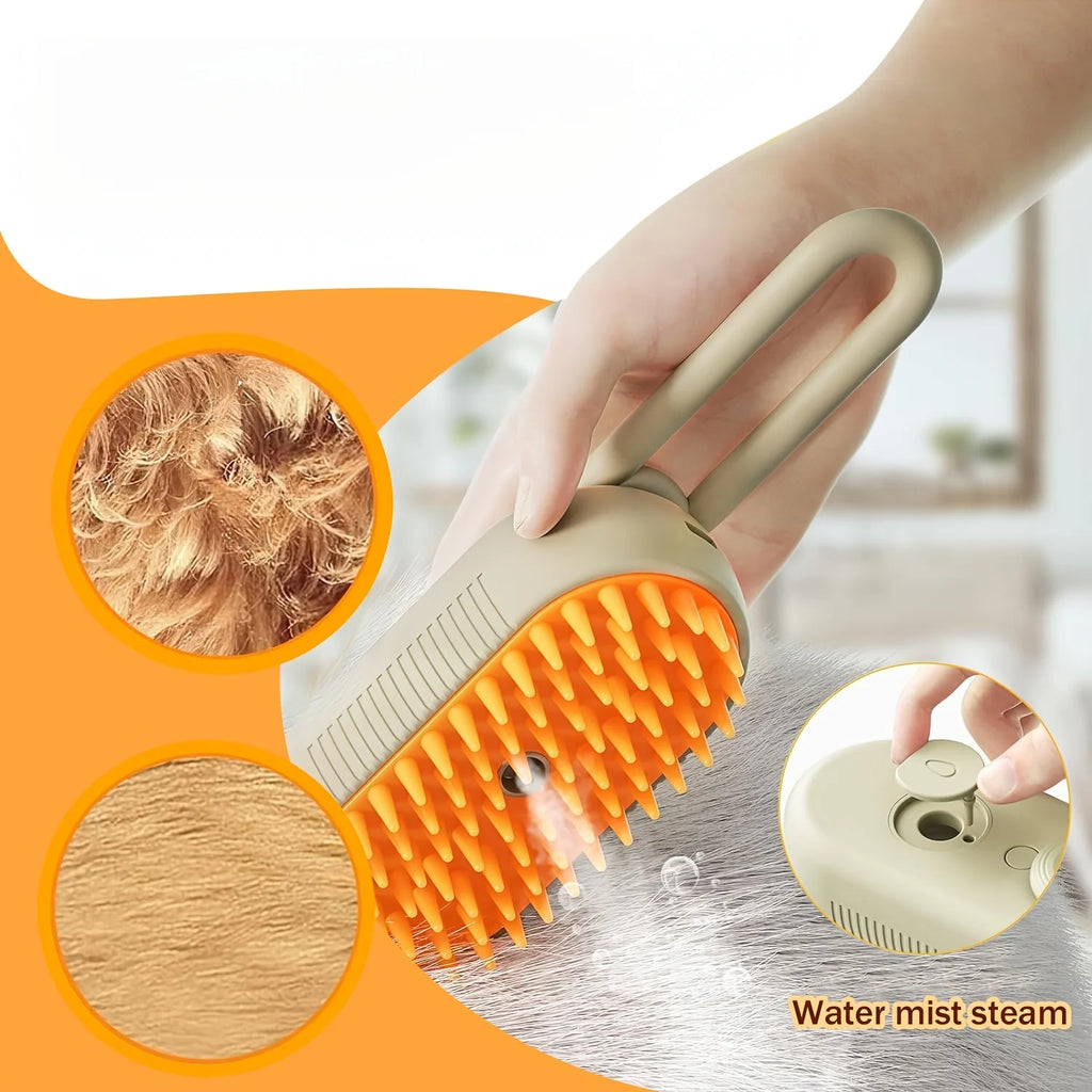 2 In 1 Pet Cat Steam Brush Pet Electric Spray Massage Comb Pet Hair Removal Comb
