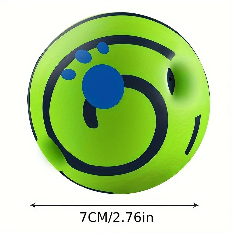 Squeaky Giggle Wobble Ball - Durable, Interactive Chew Toy for All Dog Breeds