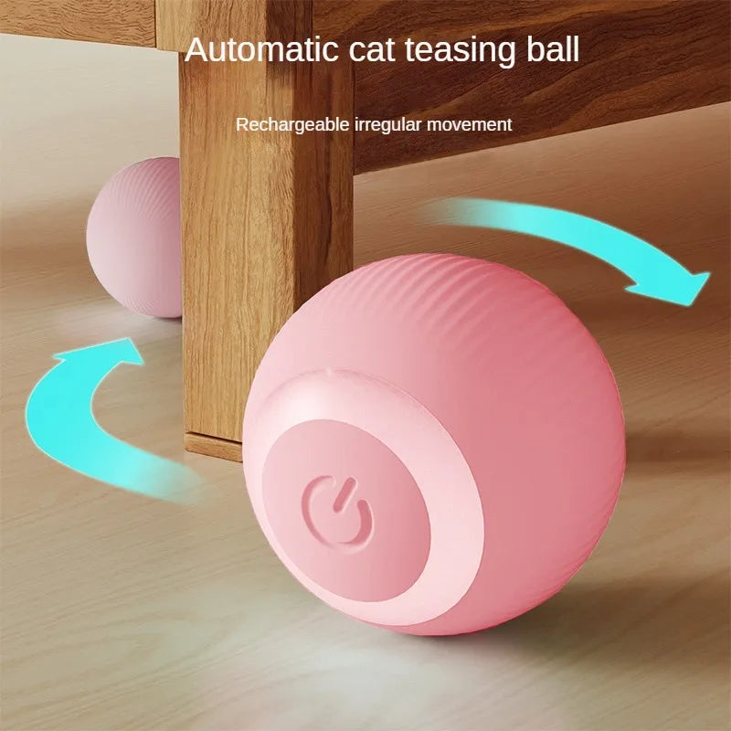 Automatic Moving Cats Toy Interactive Ball Rechargeable Rolling Electric Ball Home Pet