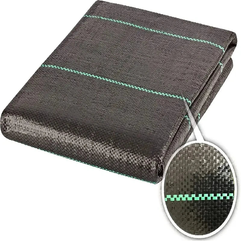 Weed Barrier Fabric Heavy Duty, Woven Weed Control Fabric, Non-Slip Outdoor Rubber Floor Mats
