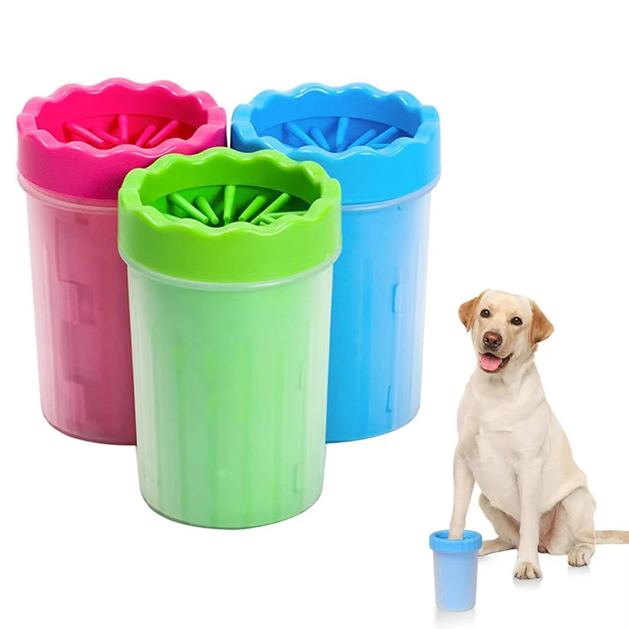 Pet Foot Wash Cup Large size silicone brush Dog cat clean foot mud removable cleaning Foot