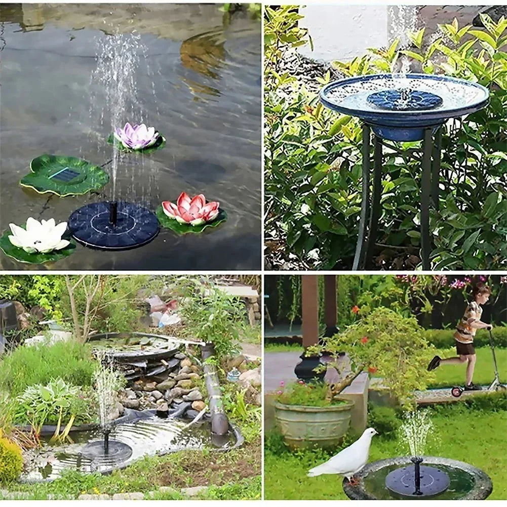 13cm, 16cm, 18cm Solar Fountain Pumps - Ideal for Outdoor Garden Pools, Bird Baths