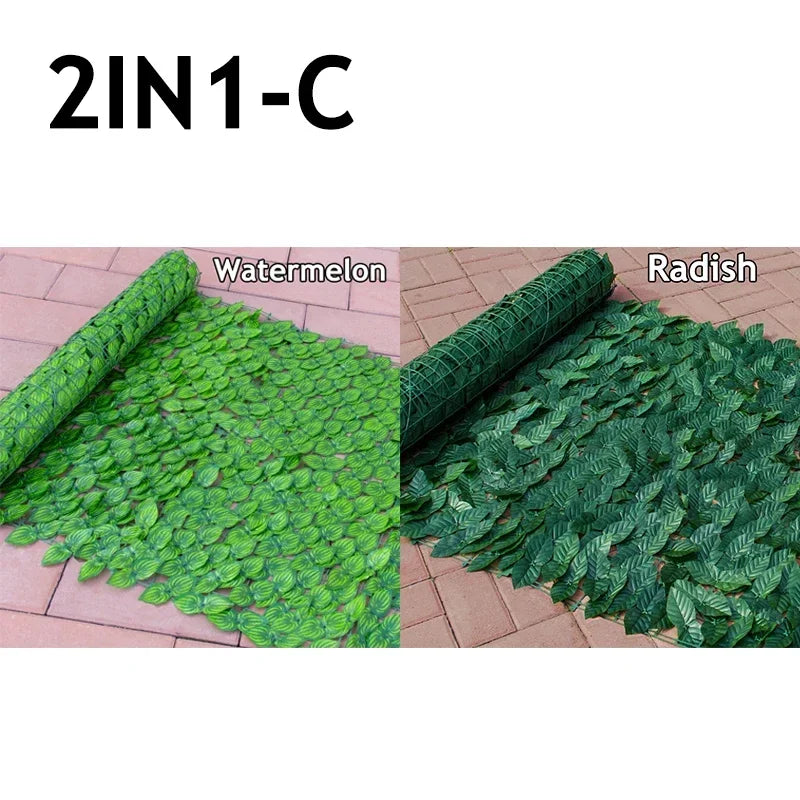 Artificial Ivy Hedge Green Leaf Fence Panels Faux Privacy Fence Screen for Home Outdoor