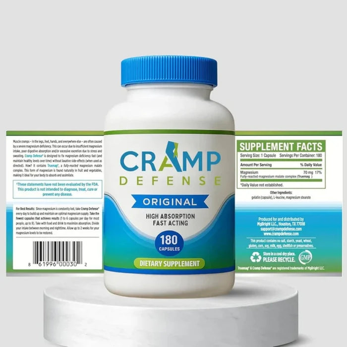Cramp Defense Original Muscle Support 180 Capsules