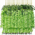 12pcs Wisteria Vine Artificial Flowers Wholesale Trailing Fake String for Home Wedding Party