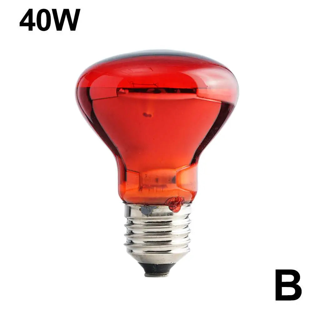E27 Poultry Heating Bulb 25W-100W Infrared Insulation Heating For Reptiles Plants