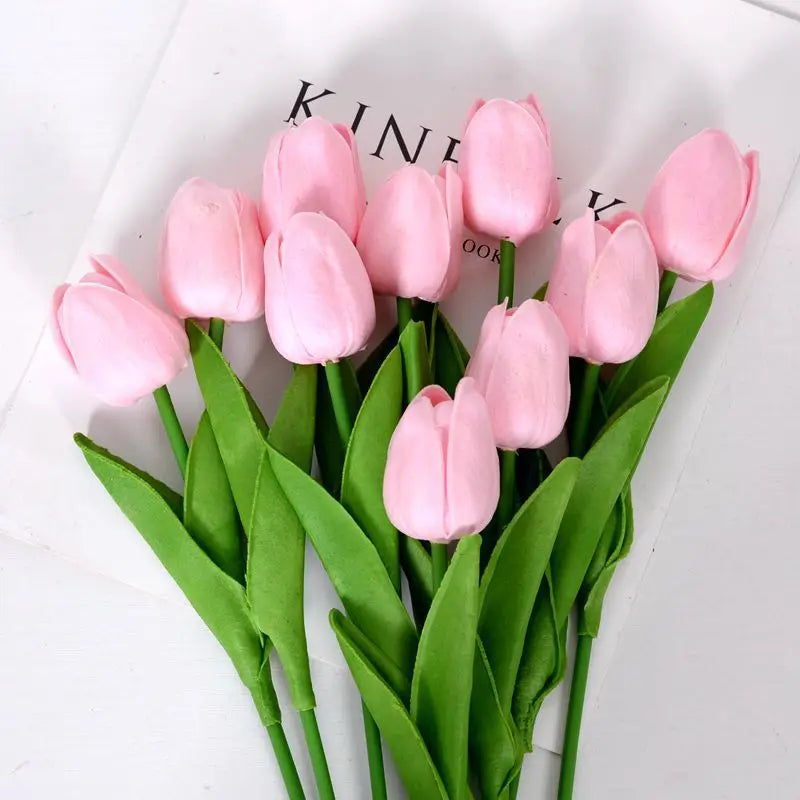 3/5/10/20pcs Tulips Artificial Flowers Real Touch Flower Bouquet Tulips Fake Flower