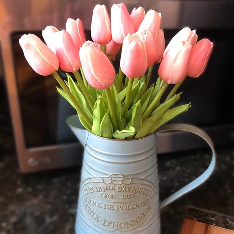 3/5/10/20pcs Tulips Artificial Flowers Real Touch Flower Bouquet Tulips Fake Flower